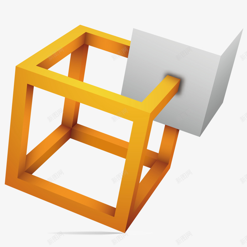 方块形状矢量图eps免抠素材_88icon https://88icon.com 几何 方块 棱形 模型 物体 立体 矢量图