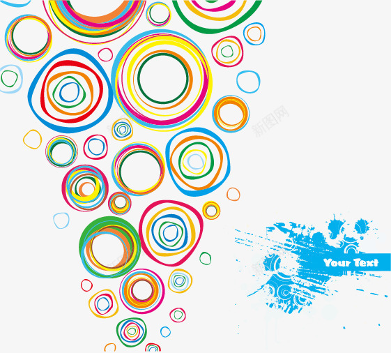 缤纷多彩时尚元素矢量图eps免抠素材_88icon https://88icon.com 缤纷多彩时尚花纹圆圈水彩墨溅墨墨迹 矢量图