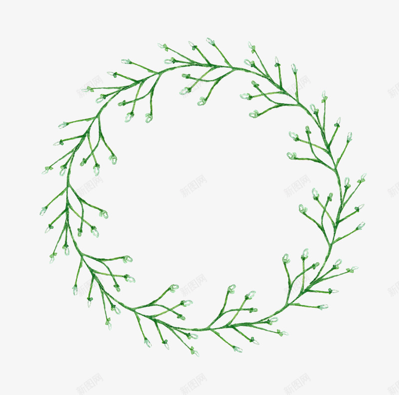藤条植物水彩圆环png免抠素材_88icon https://88icon.com 圆环 植物 水彩 简图 美丽的 花环 藤条 装饰