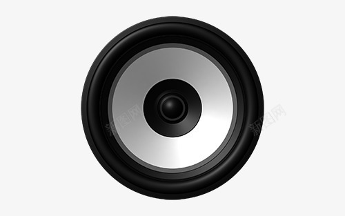 黑白相间的音响标志png免抠素材_88icon https://88icon.com 产品实物 圆形 平面音响形状 标志 音响 黑白相间