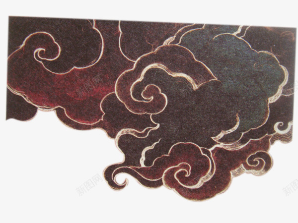 黑红色云彩手绘png免抠素材_88icon https://88icon.com 云彩 手绘 红色 黑红色系