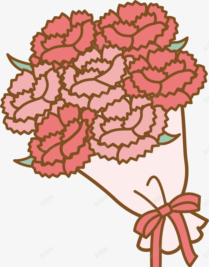 红色卡通母亲节康乃馨png免抠素材_88icon https://88icon.com 妈妈 康乃馨 捧花 母亲节 母亲节快乐 母爱 花束 鲜花