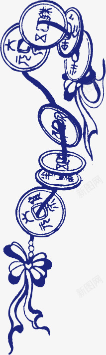 青花纹饰png免抠素材_88icon https://88icon.com 纹饰 钱币 青花