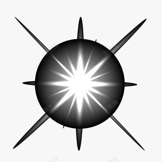 黑色几何对称璀璨星光png免抠素材_88icon https://88icon.com 图案 星光 璀璨 闪耀
