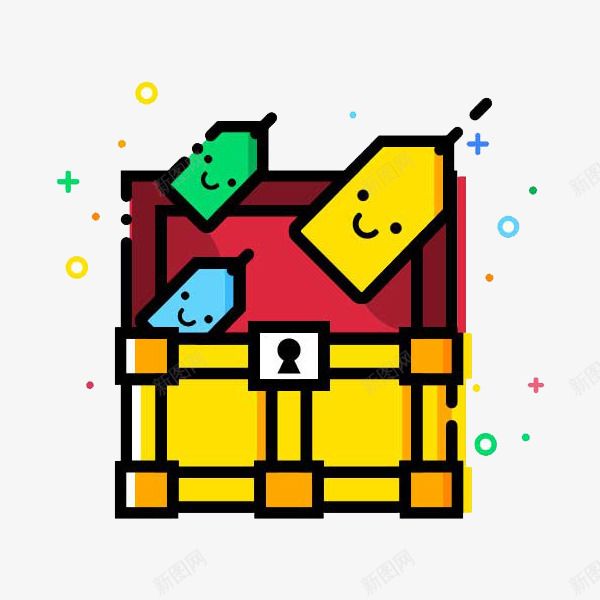 可爱的宝箱MBE风格png免抠素材_88icon https://88icon.com MBE风格 宝箱 挖宝 挖掘 游戏 珍宝 盒子