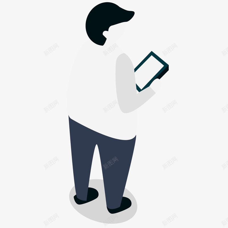 男人拿着手机插画矢量图ai免抠素材_88icon https://88icon.com 互联网 商务 打电话 男人拿着手机插画 网购 矢量图