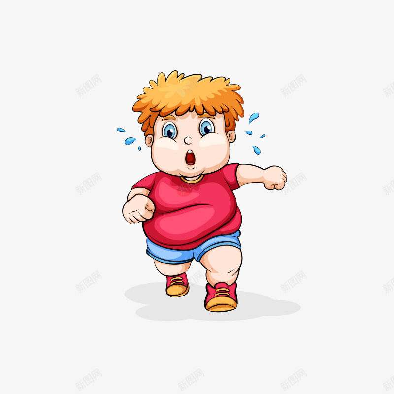 跑步的小男孩png免抠素材_88icon https://88icon.com 人物 儿童 卡通人物 卡通元素 孩子 小男孩 小胖子 跑步流汗