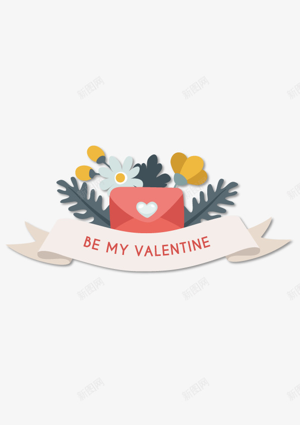 花朵花卉扁平标题矢量图ai免抠素材_88icon https://88icon.com 扁平 标题 花卉 花朵 矢量图