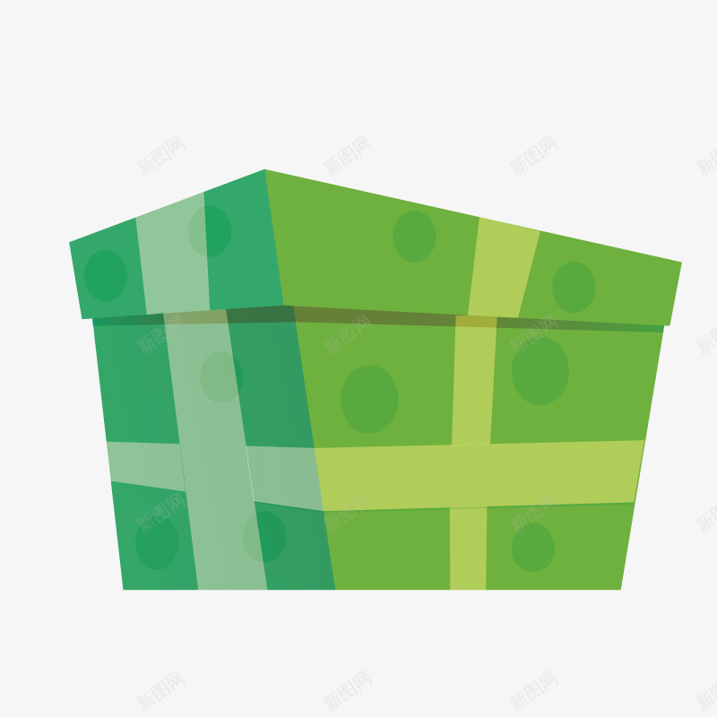 手绘卡通绿色礼盒包装盒png免抠素材_88icon https://88icon.com 促销大礼包 包装盒 圣诞礼盒 天猫促俏 广告设计 淘宝促销 礼包 礼品盒 礼物 礼盒 节日礼盒