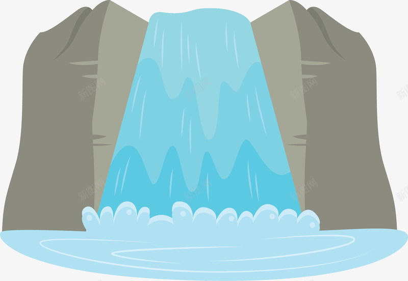 夏天旅游假山流水矢量图ai免抠素材_88icon https://88icon.com 假山 假山流水 夏天 夏天瀑布 流水 矢量png 矢量图