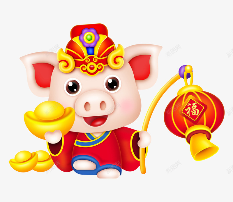 手绘新年喜庆可爱猪立体psd免抠素材_88icon https://88icon.com 元宝 可爱猪 喜庆 手绘 手绘新年喜庆可爱猪立体 新年 灯笼 立体