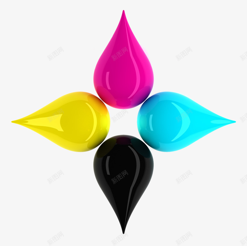 彩色水滴png免抠素材_88icon https://88icon.com 形状 指甲油 水珠 油漆滴