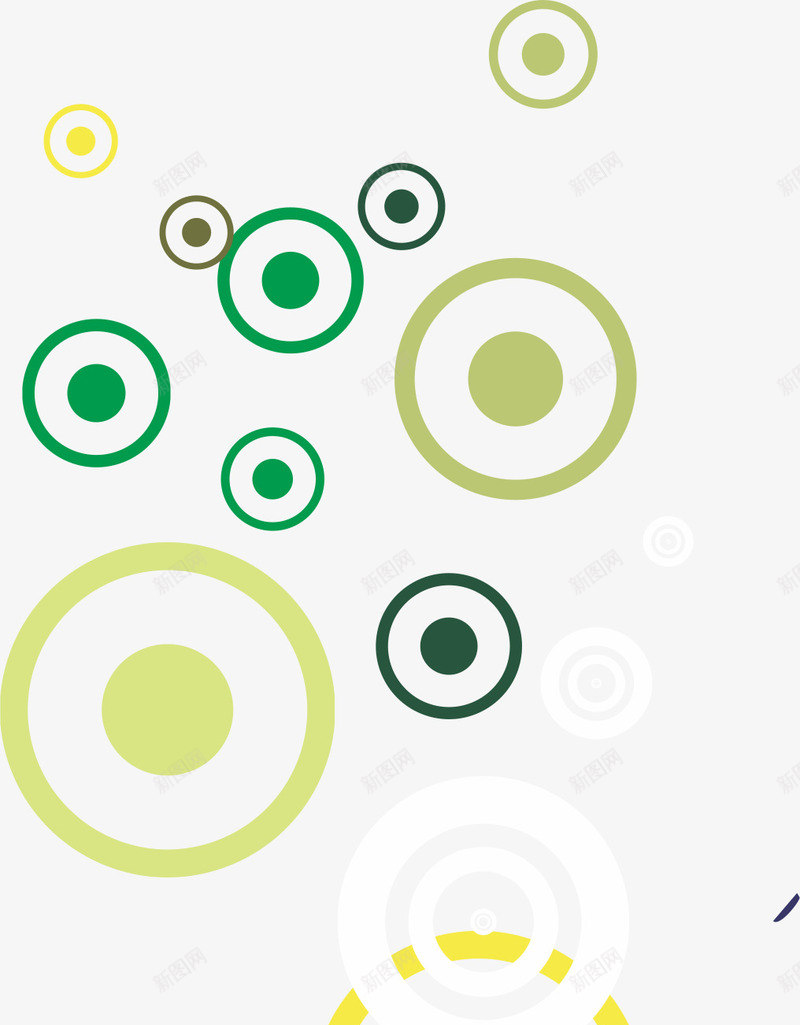 绿色圆圈花纹png免抠素材_88icon https://88icon.com AI 圆圈 圆形 手绘 线条 绿色