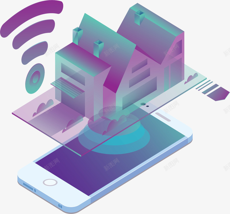 高科技智慧房屋模型矢量图ai免抠素材_88icon https://88icon.com 房屋 房屋模型 智慧房屋 矢量png 科技感 高科技 矢量图