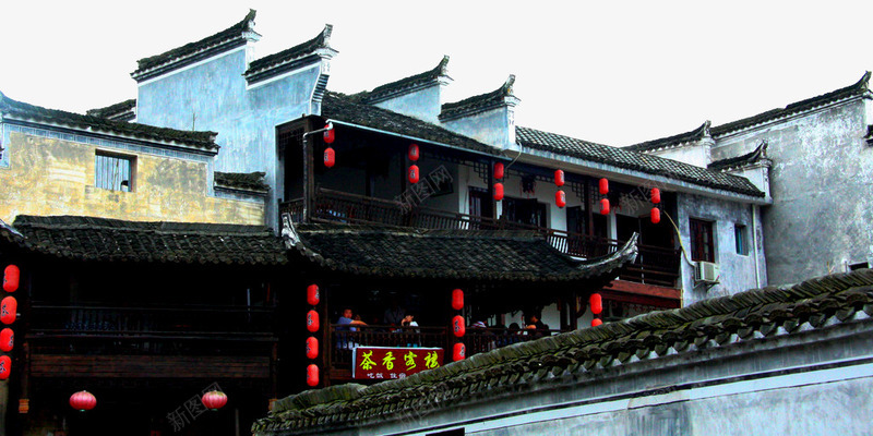 传统文化建筑png免抠素材_88icon https://88icon.com 古宅 古镇 屋檐 徽文化 徽派屋檐 徽派建筑 徽派风格建筑 红灯笼