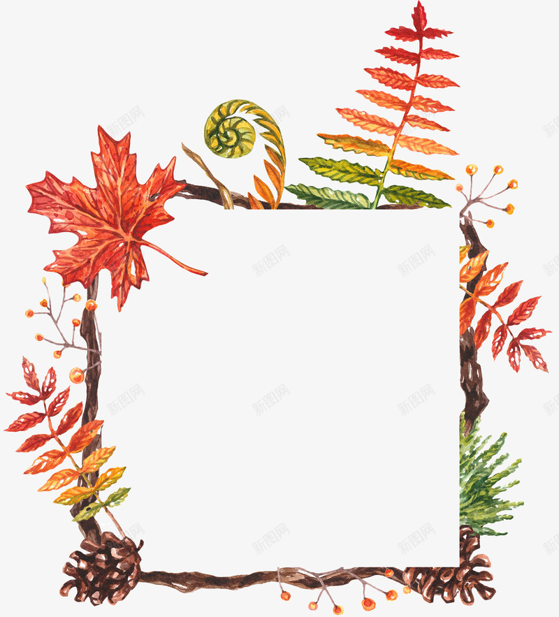 手绘花草枯枝边框相框png免抠素材_88icon https://88icon.com 小清新花草装饰 文艺花草PPT制作 枯枝边框 植物插画 海报设计 相框 花草包装礼盒 花草插画 花草装饰
