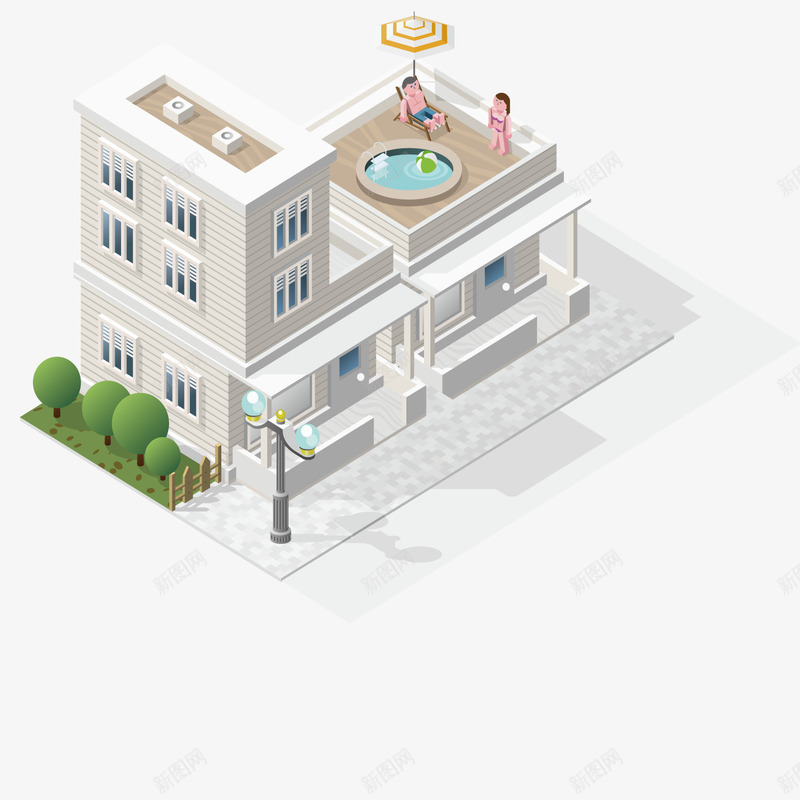 艺术立体房子建筑png免抠素材_88icon https://88icon.com 居住 房屋 手绘 模型 绘画 高楼