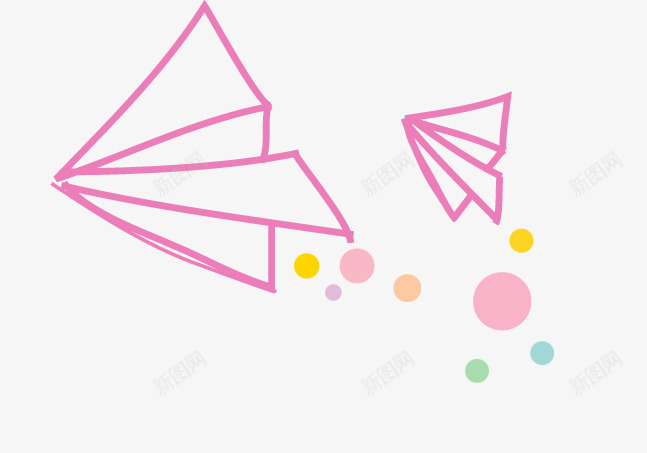 线描纸飞机png免抠素材_88icon https://88icon.com 圆圈 纸飞机 线描