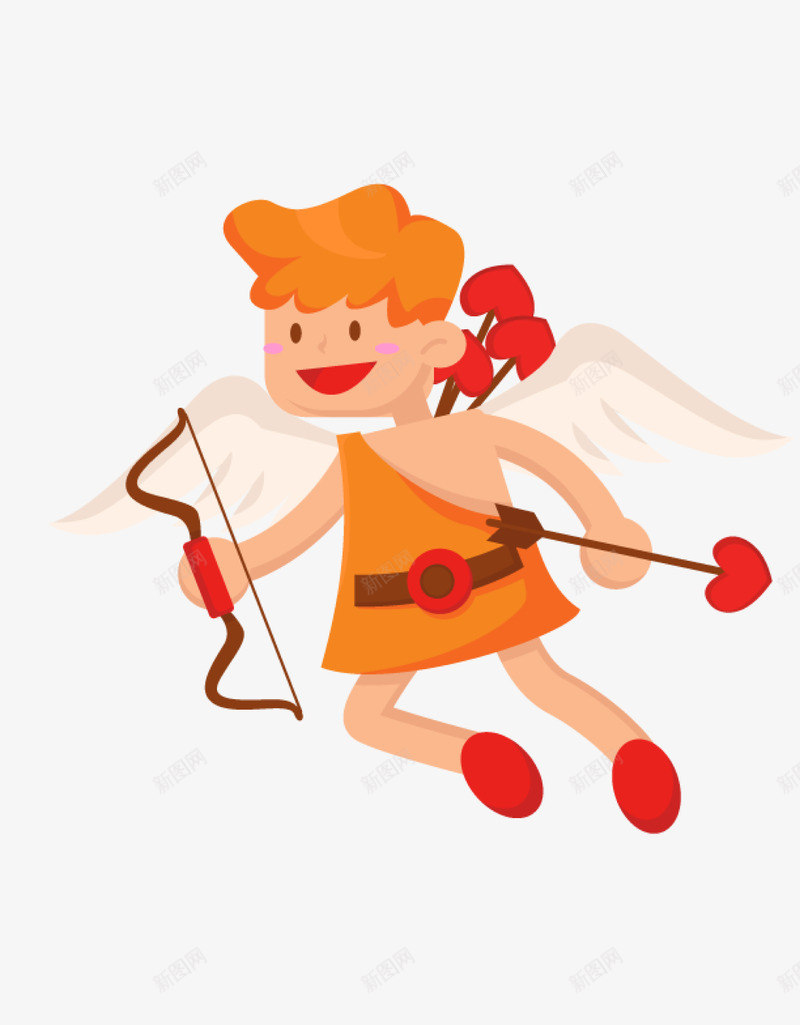 卡通天使爱神射箭情人节装饰矢量图ai免抠素材_88icon https://88icon.com 七夕装饰卡通小男孩 卡通天使 卡通天使爱神射箭情人节装饰矢量图免费下载 天使免抠 射箭 情人节装饰 扁平化爱情 爱神丘比特 矢量图