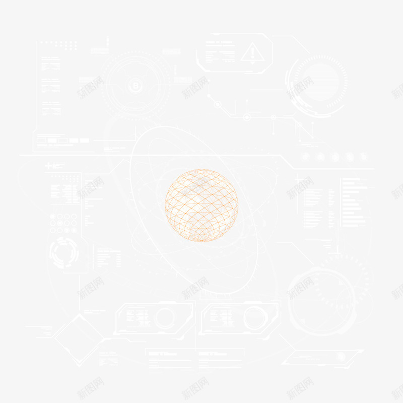 白色透明合成效果科技形状png免抠素材_88icon https://88icon.com 合成 形状 效果 白色 科技 透明