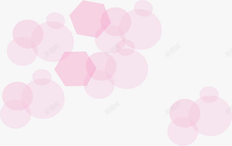 手绘粉色圆圈六边形png免抠素材_88icon https://88icon.com 唯美 手绘圆圈 气泡 温馨 简约六边形 粉色圆圈