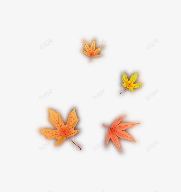 卡通秋天落叶树叶png免抠素材_88icon https://88icon.com 卡通 枫叶 树叶 秋天 落叶