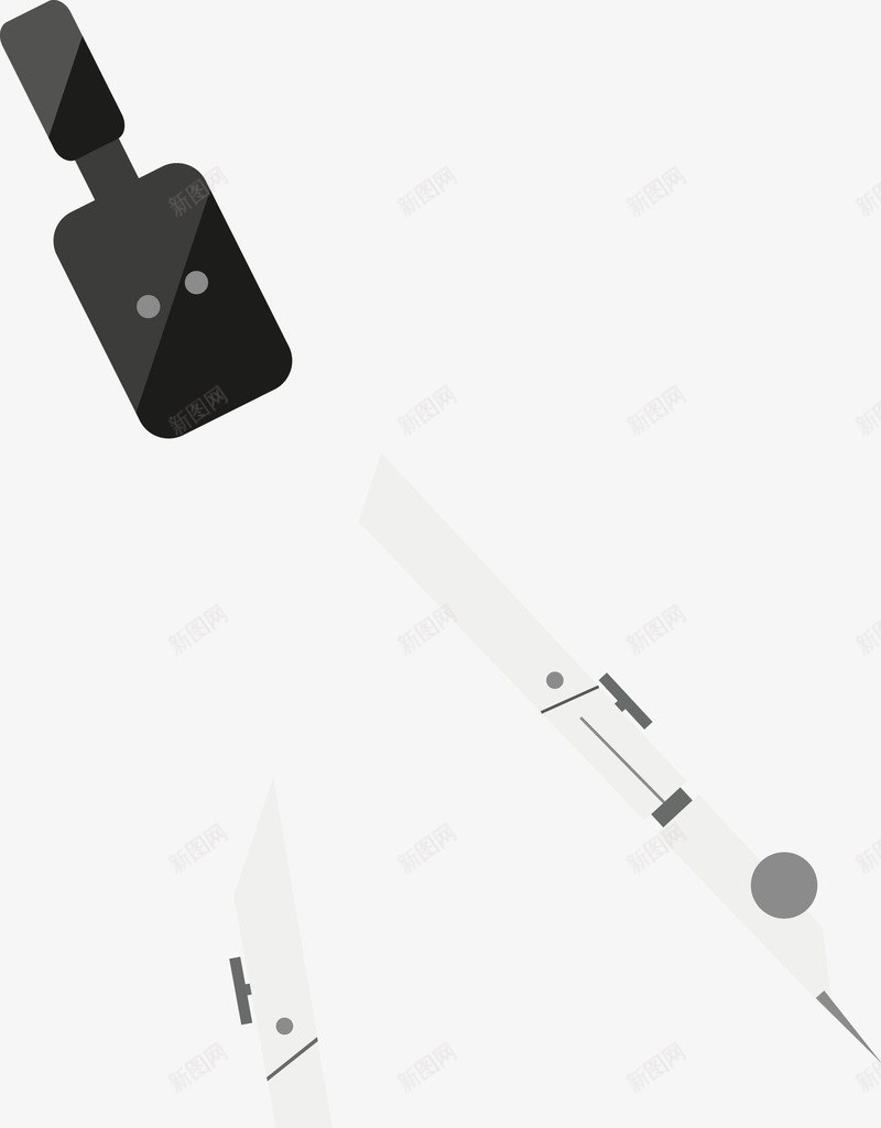 圆规矢量图ai免抠素材_88icon https://88icon.com 圆圈 圆规 数学 文具 矢量图 银色圆规图像