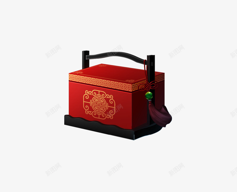 古典礼盒箱png免抠素材_88icon https://88icon.com 中国风 礼盒箱 红色礼盒箱