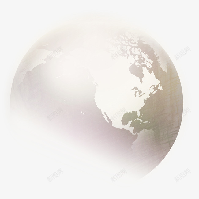 黑白地球psd免抠素材_88icon https://88icon.com 地球 黑白地球