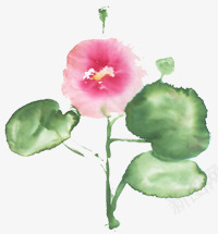手绘水彩荷花png免抠素材_88icon https://88icon.com 手绘 水彩 荷花
