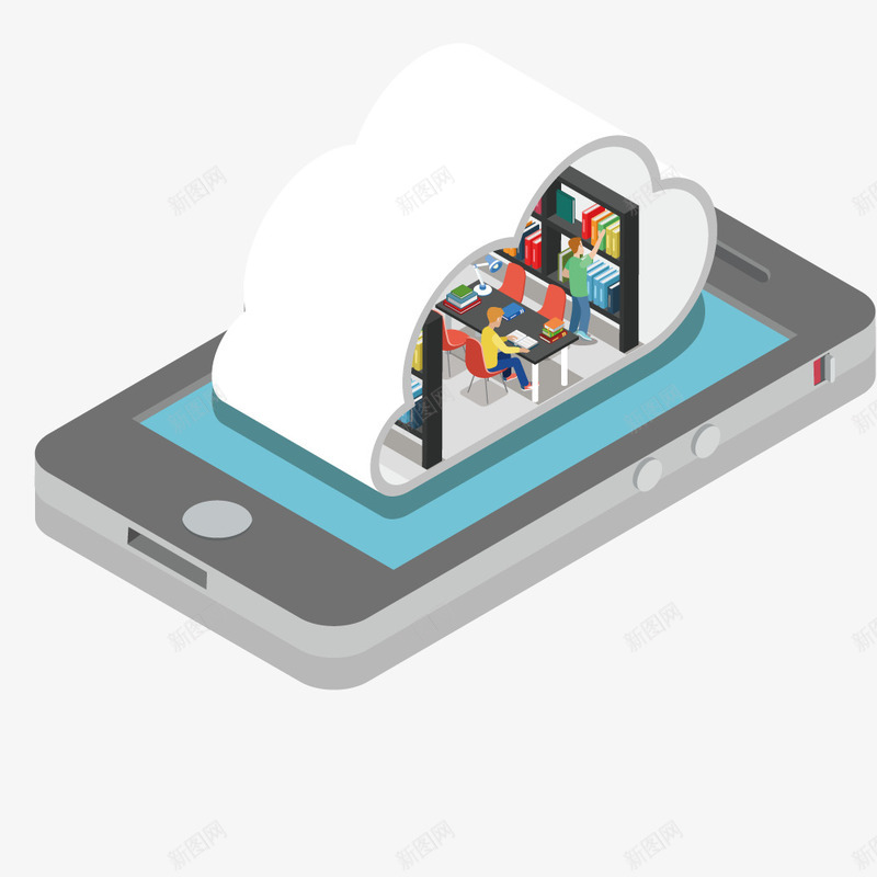 通讯手机矢量图ai免抠素材_88icon https://88icon.com 创意 形状 时尚 模型 物体 科技 矢量图
