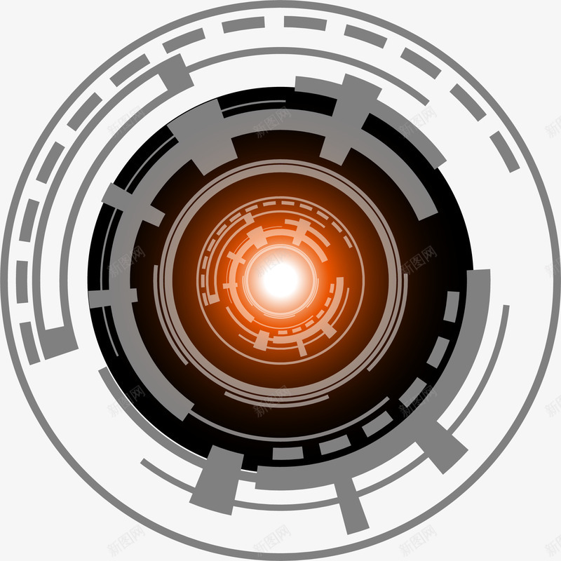 黑色几何圆圈png免抠素材_88icon https://88icon.com 光芒 免抠PNG 几何 圆圈 梦幻 清新 科幻 闪耀 黑色