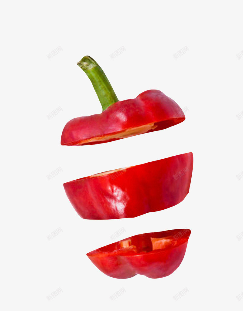 红色美味切开分离的红灯笼椒实物png免抠素材_88icon https://88icon.com 分开 分离 切片 植物 沟纹 红灯笼椒 菜肴 蓬松 辣椒 钟状 食物 食用