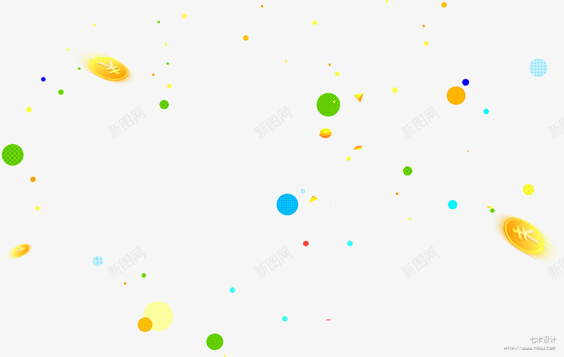 多彩简约金币圆圈漂浮png免抠素材_88icon https://88icon.com 免抠PNG 圆圈 多彩 漂浮 漂浮素材 简约 金币