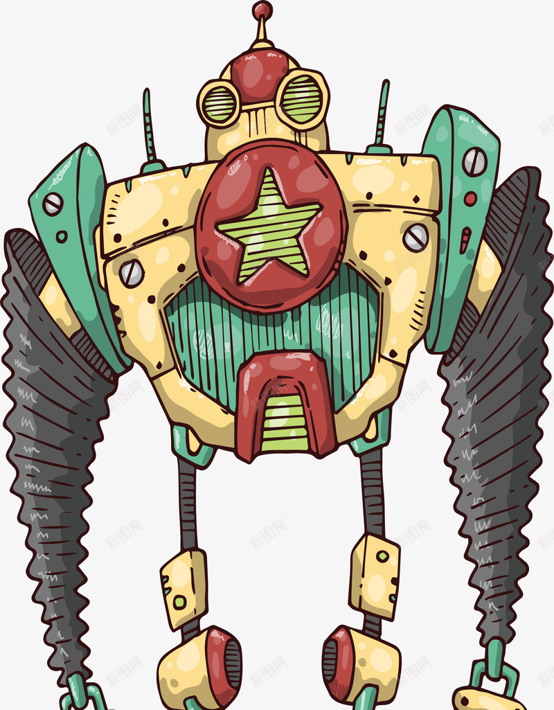 卡通模型巨型机器人png免抠素材_88icon https://88icon.com 卡通模型巨型机器人 巨型机器人 手绘 机器 机器人 模型