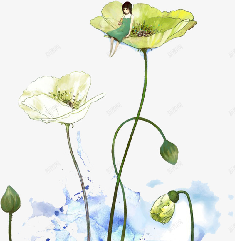 合成创意白色的荷花效果png免抠素材_88icon https://88icon.com 创意 合成 效果 白色 素材 荷花