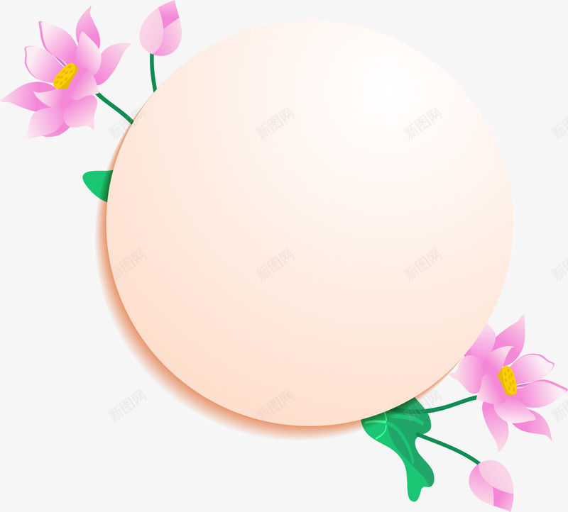 圣诞节黄色圆形贺卡png免抠素材_88icon https://88icon.com 喜庆 圆形贺卡 圣诞节贺卡 白色光晕 紫色荷花 黄色贺卡