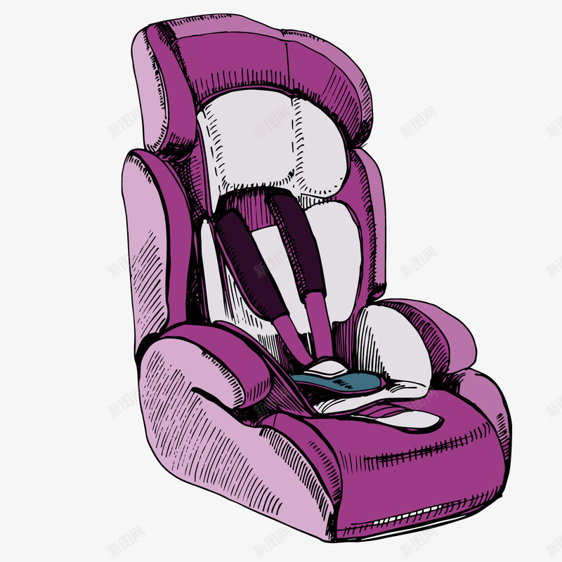 汽车座椅png免抠素材_88icon https://88icon.com 安全带 座椅 汽车
