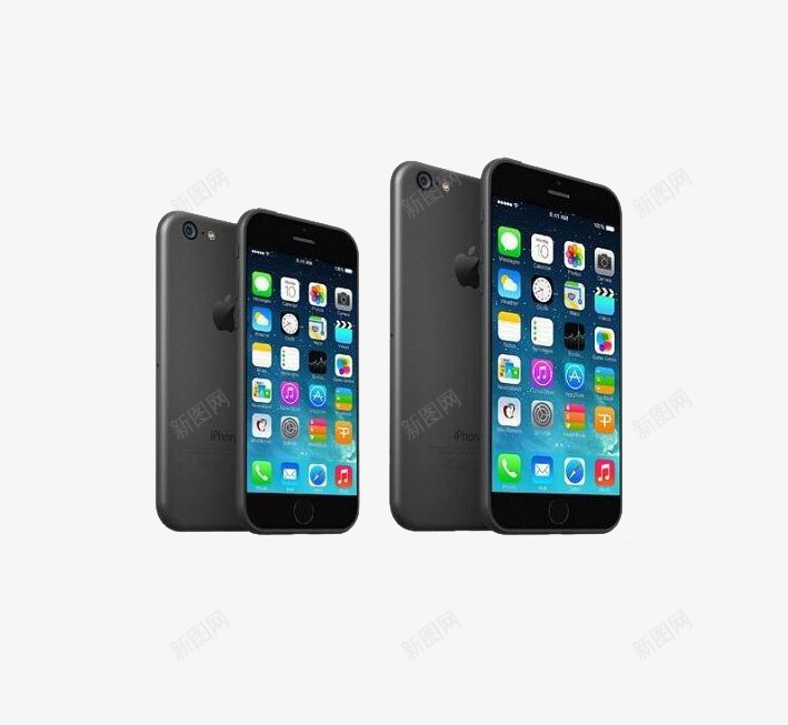 苹果6手机png免抠素材_88icon https://88icon.com iPhone6模板 iphone6 免抠元素 免费下载 手机 模型 苹果6 黑色