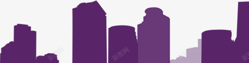 紫色城市剪影狂欢夜png免抠素材_88icon https://88icon.com 剪影 城市 狂欢夜 紫色