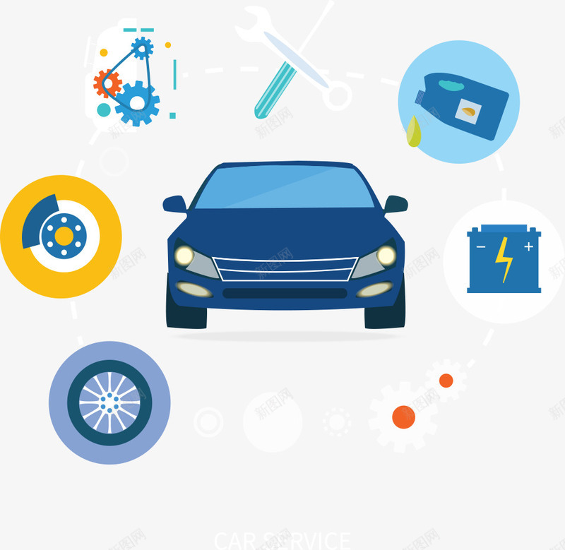 汽车维修png免抠素材_88icon https://88icon.com 卡通汽车 汽修 汽车 汽车零件
