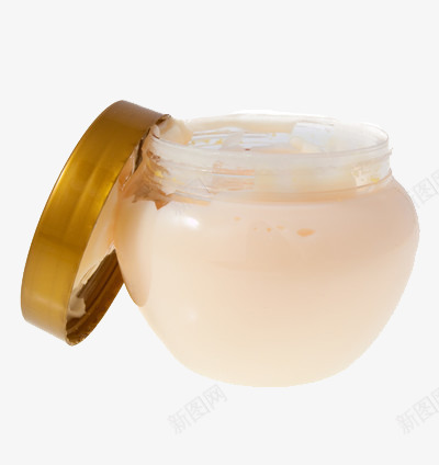 一瓶雪花膏png免抠素材_88icon https://88icon.com 护肤 玻璃瓶 盖子