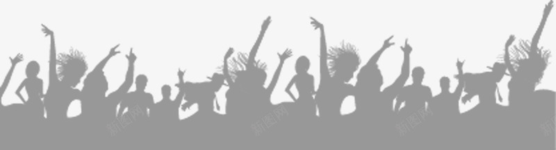 黑色狂欢人物疯狂剪影png免抠素材_88icon https://88icon.com 人物 剪影 狂欢 疯狂 黑色