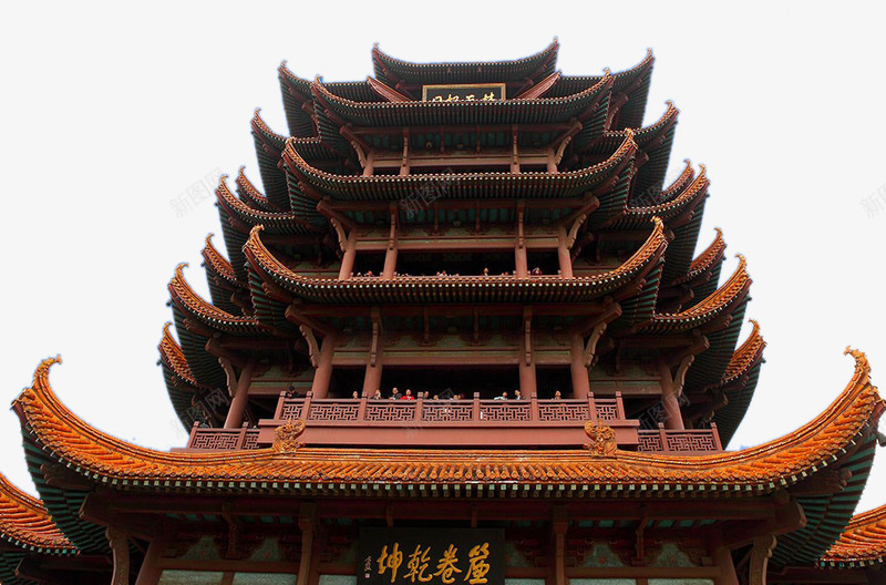仰望黄鹤楼png免抠素材_88icon https://88icon.com 地标建筑 旅游 武汉 武汉地标 湖北