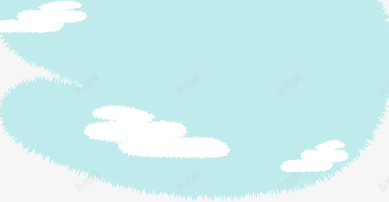 梦幻浅蓝色天空png免抠素材_88icon https://88icon.com 天空 梦幻 浅蓝色