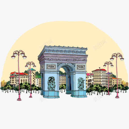法国凯旋门模型png免抠素材_88icon https://88icon.com 凯旋门 凯旋门模型 模型 法国凯旋门
