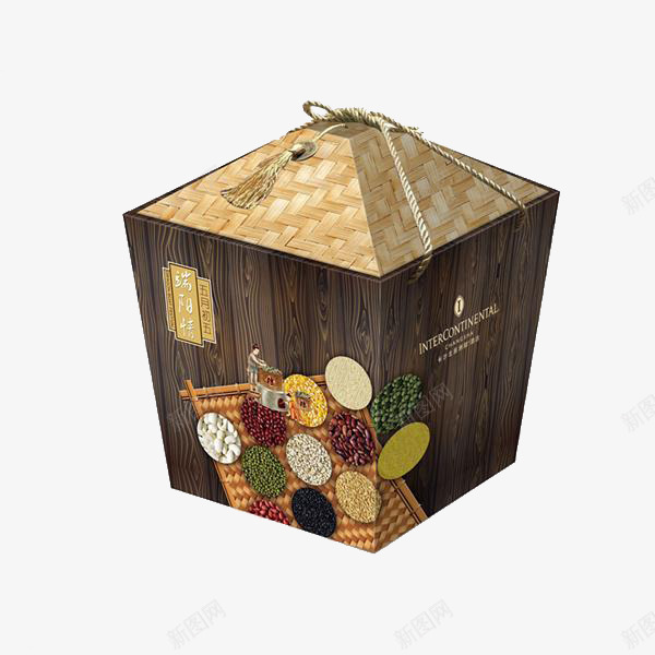 复古礼盒png免抠素材_88icon https://88icon.com 五谷图案 复古礼盒 礼物盒 端午礼盒 节日礼盒