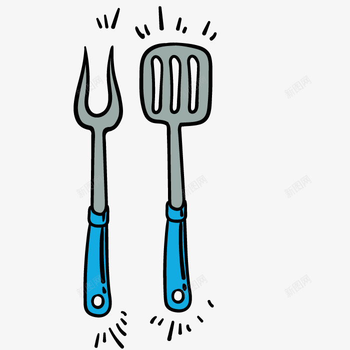 工具叉子png免抠素材_88icon https://88icon.com 工具 手绘 模型 物体 艺术 餐具