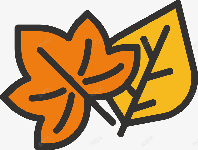 黄色枫叶矢量图eps免抠素材_88icon https://88icon.com 枫叶 植物 矢量枫叶 矢量植物 秋风落叶 黄色枫叶 矢量图