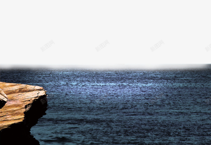 海水png免抠素材_88icon https://88icon.com 大海 深蓝色 石头